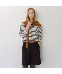 Merino wool stripe knit