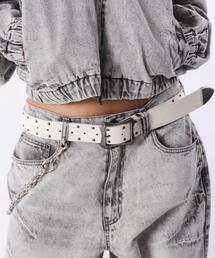 SHORT ROUND（ショートラウンド）の「SHORT ROUND/【26年春夏新作】クロコスタッズベルト（ベルト）」