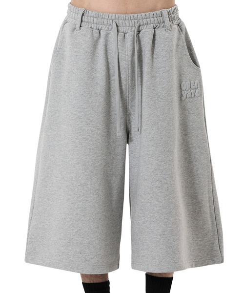 OY(オーワイ)の「『OY/オーワイ』PUFF LOGO SWEAT SHORTS/パフロゴショートスウェットパンツ(スウェットパンツ・メンズ・ブラック/グレー・L/M)」の12枚目の写真