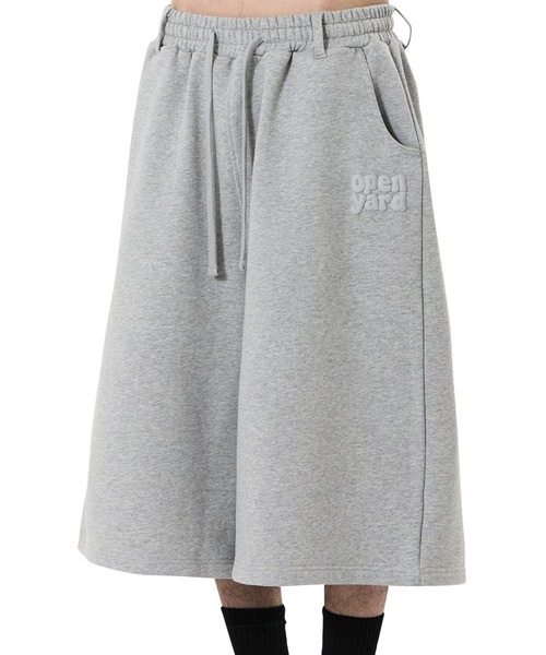 OY(オーワイ)の「『OY/オーワイ』PUFF LOGO SWEAT SHORTS/パフロゴショートスウェットパンツ(スウェットパンツ・メンズ・ブラック/グレー・L/M)」の14枚目の写真