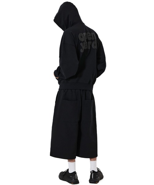OY(オーワイ)の「『OY/オーワイ』PUFF LOGO SWEAT SHORTS/パフロゴショートスウェットパンツ(スウェットパンツ・メンズ・ブラック/グレー・L/M)」の9枚目の写真