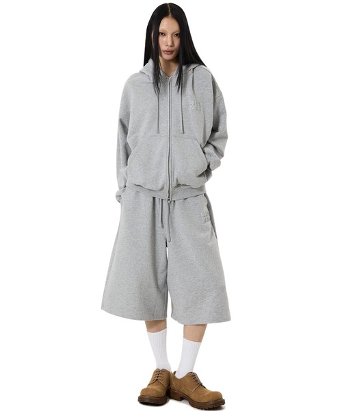 OY(オーワイ)の「『OY/オーワイ』PUFF LOGO SWEAT SHORTS/パフロゴショートスウェットパンツ(スウェットパンツ・メンズ・ブラック/グレー・L/M)」の16枚目の写真