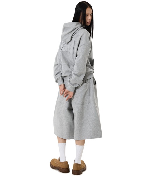OY(オーワイ)の「『OY/オーワイ』PUFF LOGO SWEAT SHORTS/パフロゴショートスウェットパンツ(スウェットパンツ・メンズ・ブラック/グレー・L/M)」の17枚目の写真