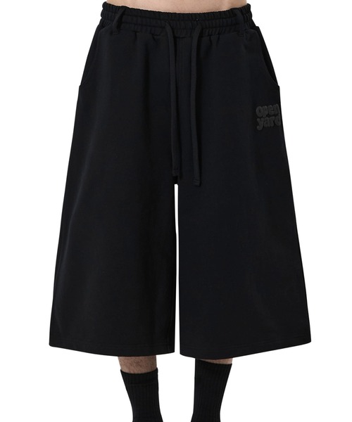 OY(オーワイ)の「『OY/オーワイ』PUFF LOGO SWEAT SHORTS/パフロゴショートスウェットパンツ(スウェットパンツ・メンズ・ブラック/グレー・L/M)」の3枚目の写真
