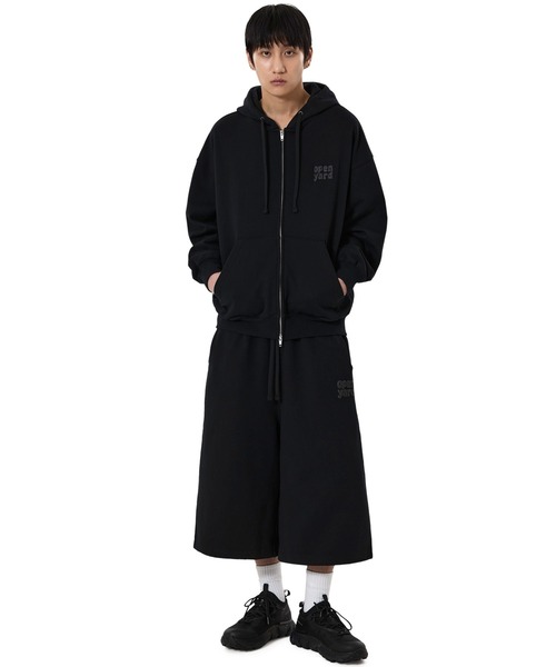 OY(オーワイ)の「『OY/オーワイ』PUFF LOGO SWEAT SHORTS/パフロゴショートスウェットパンツ(スウェットパンツ・メンズ・ブラック/グレー・L/M)」の10枚目の写真
