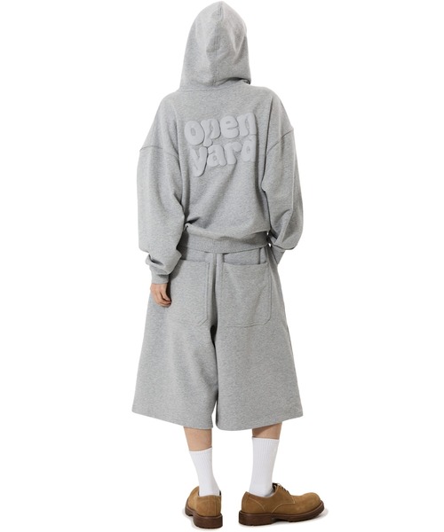 OY(オーワイ)の「『OY/オーワイ』PUFF LOGO SWEAT SHORTS/パフロゴショートスウェットパンツ(スウェットパンツ・メンズ・ブラック/グレー・L/M)」の18枚目の写真