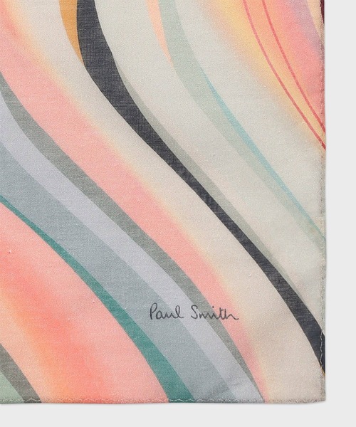 Paul Smith（ポールスミス）の「ウィメンズ "New Swirl" ハンカチ / 165628 HANKW（ハンカチ/ハンドタオル・レディース・マルチ・FREE）」の2枚目の写真