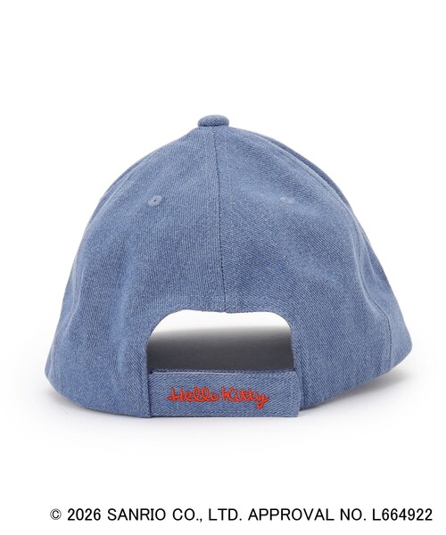 sanrio（サンリオ）の「【サンリオキャラクターズ】ハローキティ＆クロミ刺繍キャップ（キャップ・キッズ・ブラック/サックスブルー・00）」の4枚目の写真