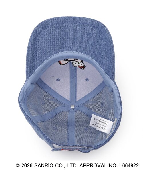 sanrio（サンリオ）の「【サンリオキャラクターズ】ハローキティ＆クロミ刺繍キャップ（キャップ・キッズ・ブラック/サックスブルー・00）」の6枚目の写真