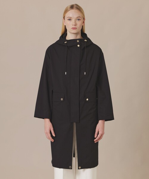 MACKINTOSH LONDON(マッキントッシュ ロンドン)の「ソフトラミネーションフーデッドコート(トレンチコート・レディース・ブラック/ベージュ系その他・40/38)」の5枚目の写真