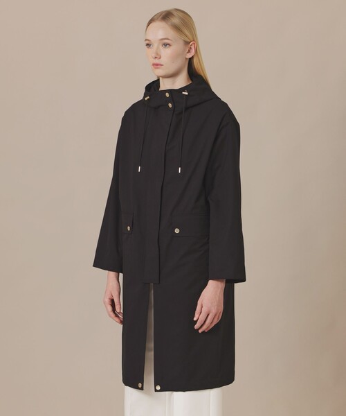MACKINTOSH LONDON(マッキントッシュ ロンドン)の「ソフトラミネーションフーデッドコート(トレンチコート・レディース・ブラック/ベージュ系その他・40/38)」の6枚目の写真