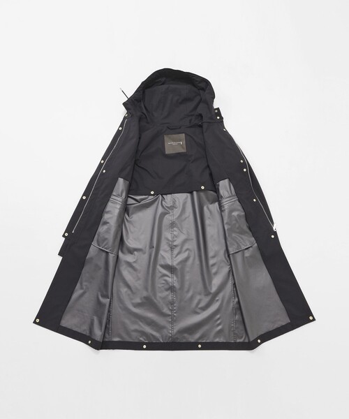 MACKINTOSH LONDON(マッキントッシュ ロンドン)の「ソフトラミネーションフーデッドコート(トレンチコート・レディース・ブラック/ベージュ系その他・40/38)」の10枚目の写真