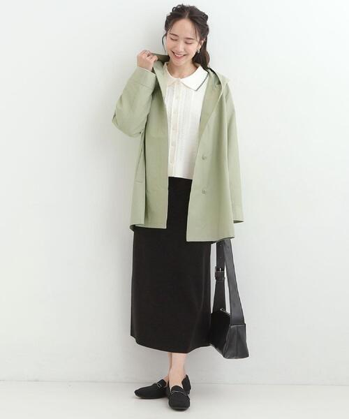 SHOO・LA・RUE(シューラルー)の「【防花粉/S-LL】ゆったり着られる 大人のテントフーディージャケット(その他アウター・レディース・ネイビー/ベージュ/カーキ・03/02/04/01)」の6枚目の写真