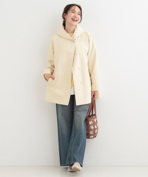 SHOO・LA・RUE(シューラルー)の「【防花粉/S-LL】ゆったり着られる 大人のテントフーディージャケット(その他アウター・レディース・ネイビー/ベージュ/カーキ・03/02/04/01)」の10枚目の写真