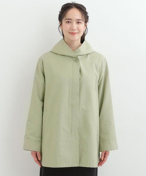 SHOO・LA・RUE(シューラルー)の「【防花粉/S-LL】ゆったり着られる 大人のテントフーディージャケット(その他アウター・レディース・ネイビー/ベージュ/カーキ・03/02/04/01)」の16枚目の写真