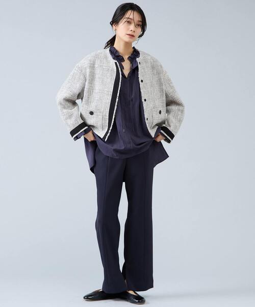 Liesse（リエス）の「スリットヘムパンツ（その他パンツ・レディース・ブラック/ネイビー・2/3）」の4枚目の写真