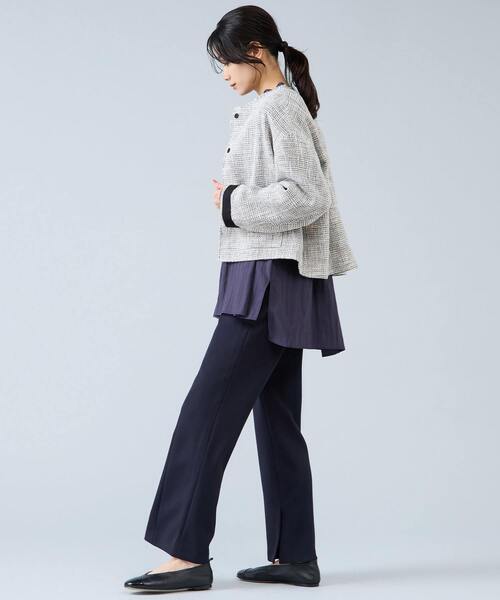 Liesse（リエス）の「スリットヘムパンツ（その他パンツ・レディース・ブラック/ネイビー・2/3）」の6枚目の写真