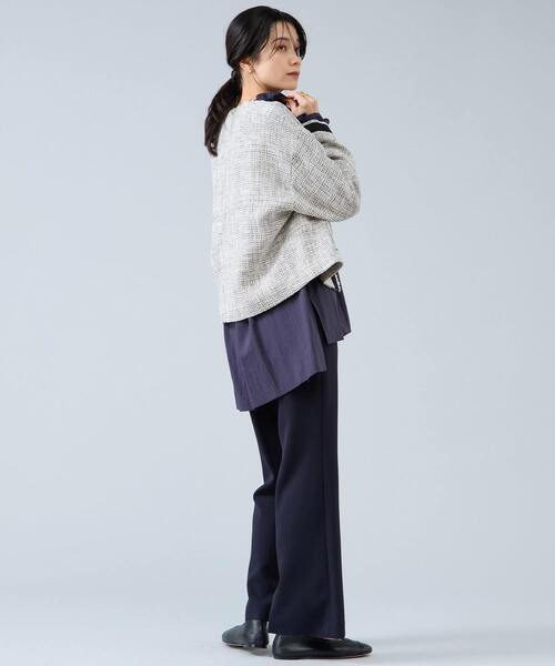 Liesse（リエス）の「スリットヘムパンツ（その他パンツ・レディース・ブラック/ネイビー・2/3）」の9枚目の写真