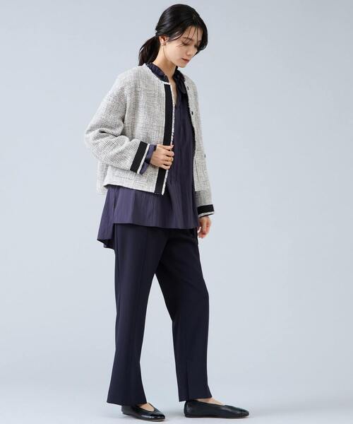 Liesse（リエス）の「スリットヘムパンツ（その他パンツ・レディース・ブラック/ネイビー・2/3）」の10枚目の写真