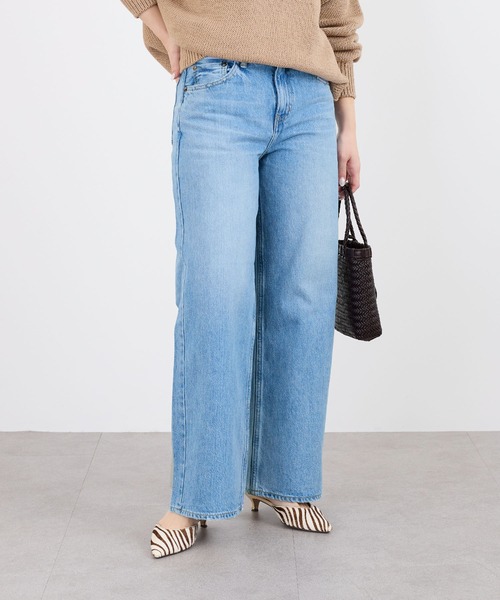 RED CARD TOKYO(レッドカード)の「【RED CARD TOKYO】Kansas Miderise Straight-ミッドライズストレートデニム(デニムパンツ・レディース・ライトブルー・23/24)」の2枚目の写真