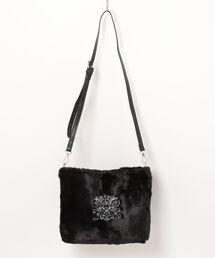 macocca（マコッカ）の「刺繍 2WAY エコファーバッグ（ハンドバッグ）」