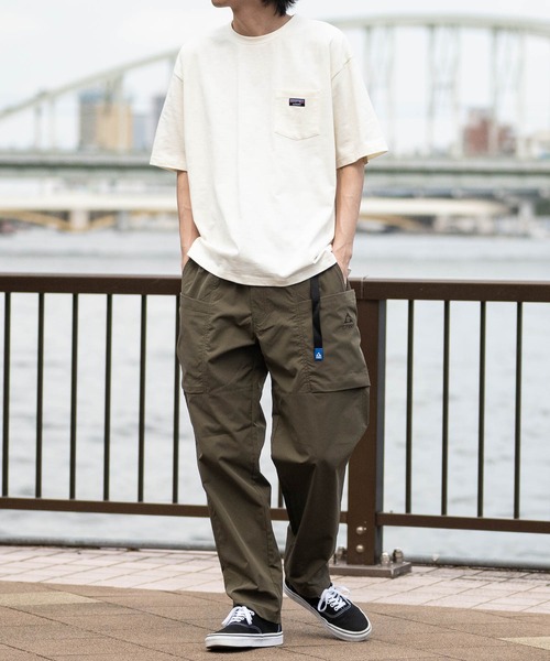 GERRY（ジェリー）の「【ag】〔GERRY/ジェリー〕冷感スラブ天竺 ポケット付き ピスデザイン半袖Tシャツ 接触冷感/吸水速乾（Tシャツ/カットソー・メンズ・ブラウン/ブラック/アイボリー・LARGE/MEDIUM）」の20枚目の写真