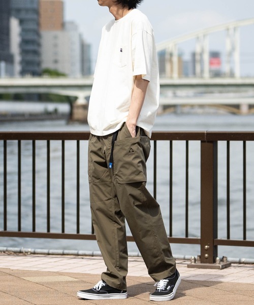 GERRY（ジェリー）の「【ag】〔GERRY/ジェリー〕冷感スラブ天竺 ポケット付き ピスデザイン半袖Tシャツ 接触冷感/吸水速乾（Tシャツ/カットソー・メンズ・ブラウン/ブラック/アイボリー・LARGE/MEDIUM）」の8枚目の写真