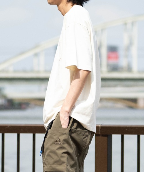 GERRY（ジェリー）の「【ag】〔GERRY/ジェリー〕冷感スラブ天竺 ポケット付き ピスデザイン半袖Tシャツ 接触冷感/吸水速乾（Tシャツ/カットソー・メンズ・ブラウン/ブラック/アイボリー・LARGE/MEDIUM）」の18枚目の写真