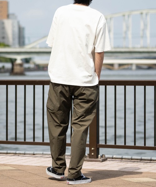 GERRY（ジェリー）の「【ag】〔GERRY/ジェリー〕冷感スラブ天竺 ポケット付き ピスデザイン半袖Tシャツ 接触冷感/吸水速乾（Tシャツ/カットソー・メンズ・ブラウン/ブラック/アイボリー・LARGE/MEDIUM）」の9枚目の写真