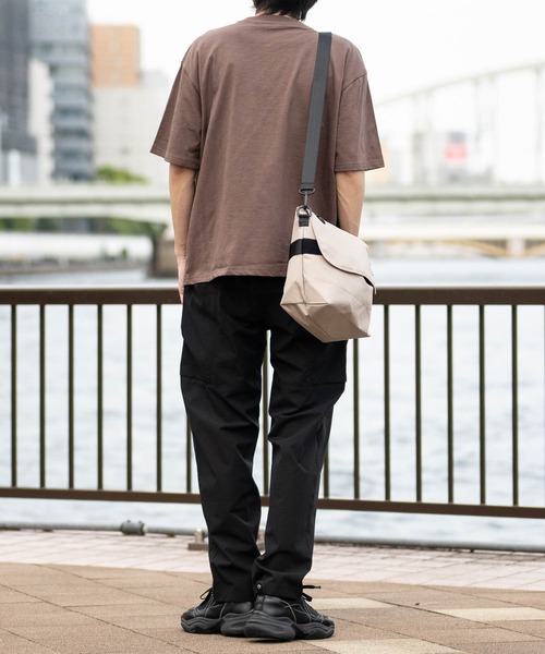 GERRY（ジェリー）の「【ag】〔GERRY/ジェリー〕冷感スラブ天竺 ポケット付き ピスデザイン半袖Tシャツ 接触冷感/吸水速乾（Tシャツ/カットソー・メンズ・ブラウン/ブラック/アイボリー・LARGE/MEDIUM）」の15枚目の写真