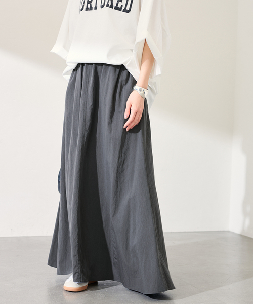 FRAMeWORK（フレームワーク）の「ヴィンテージライクセミフレアスカート（スカート・レディース・ブラック/ベージュ/ホワイト・36/38）」の6枚目の写真