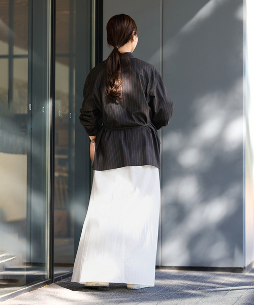 FRAMeWORK（フレームワーク）の「ヴィンテージライクセミフレアスカート（スカート・レディース・ブラック/ベージュ/ホワイト・36/38）」の13枚目の写真