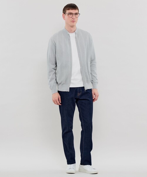 MACKINTOSH LONDON（マッキントッシュ ロンドン）の「ランダムメッシュドライビングニット（ニット/セーター・メンズ・グレー/ブラック・L/M）」の3枚目の写真