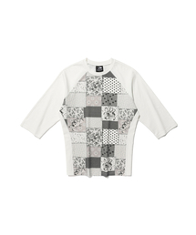 NICE GHOST CLUB | PATCHWORK QUILTED PRINTED 3/4 SLEEVE TEE_WHITE(NG2GSUT552A)(Tシャツ/カットソー)