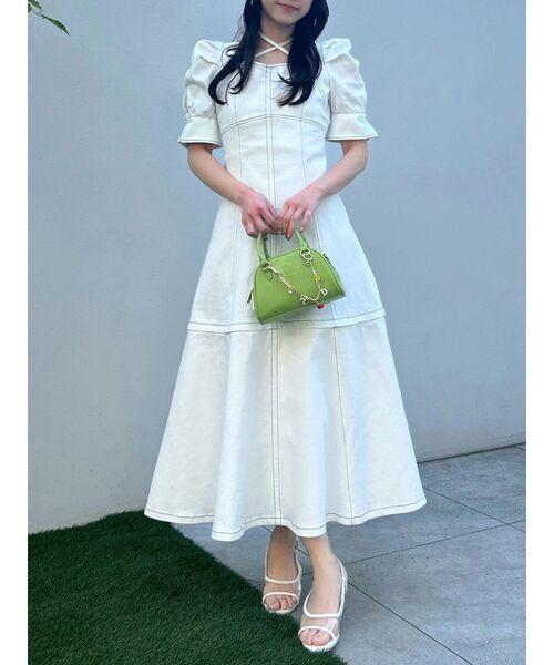 2WAYスイッチングステッチワンピース（ワンピース）｜dazzlin