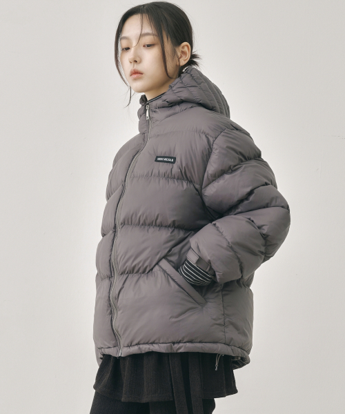 NICK&NICOLE（ニックアンドニコール）の「LIGHT PUFFER HOODIE PADDING_GRAY（ダウンジャケット/コート・レディース・その他・FREE）」の3枚目の写真