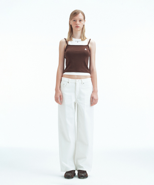 Rest&Recreation（レストアンドレクリエーション）の「LAYERED SLEEVELESS - BROWN（Tシャツ/カットソー・レディース・その他・ONE）」の3枚目の写真