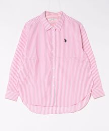 U.S. POLO ASSN.（ユーエスポロアッスン）の「【U.S. POLO ASSN./ユーエスポロアッスン】ワンポイントロゴ刺繍 ブロードシャツ（シャツ/ブラウス）」