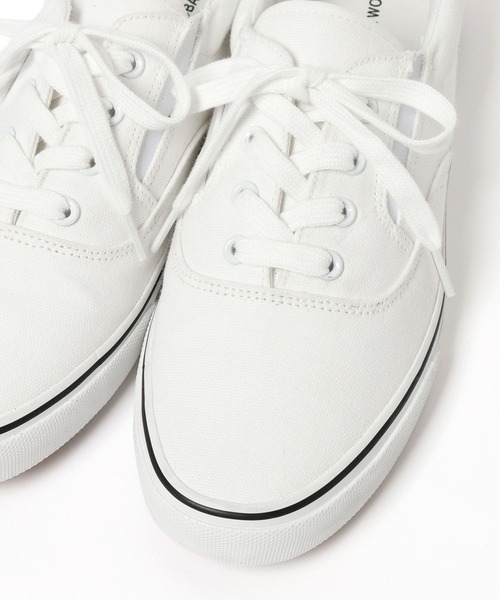 GLOBAL WORK（グローバルワーク）の「らくっションキャンバススニーカー/646778（スニーカー・メンズ・ブラック/オフホワイト・LARGE/MEDIUM）」の6枚目の写真