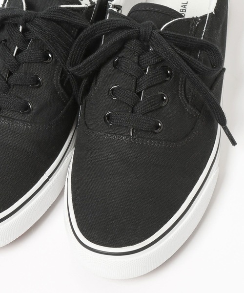 GLOBAL WORK（グローバルワーク）の「らくっションキャンバススニーカー/646778（スニーカー・メンズ・ブラック/オフホワイト・LARGE/MEDIUM）」の7枚目の写真
