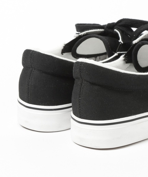 GLOBAL WORK（グローバルワーク）の「らくっションキャンバススニーカー/646778（スニーカー・メンズ・ブラック/オフホワイト・LARGE/MEDIUM）」の11枚目の写真