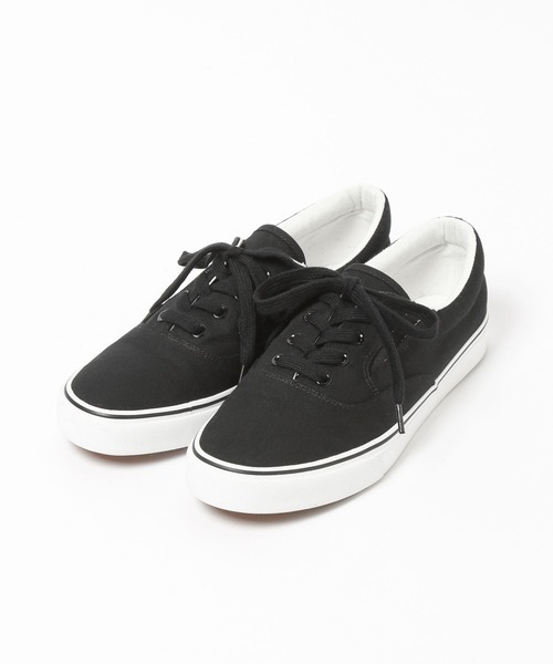 GLOBAL WORK（グローバルワーク）の「らくっションキャンバススニーカー/646778（スニーカー・メンズ・ブラック/オフホワイト・LARGE/MEDIUM）」の14枚目の写真