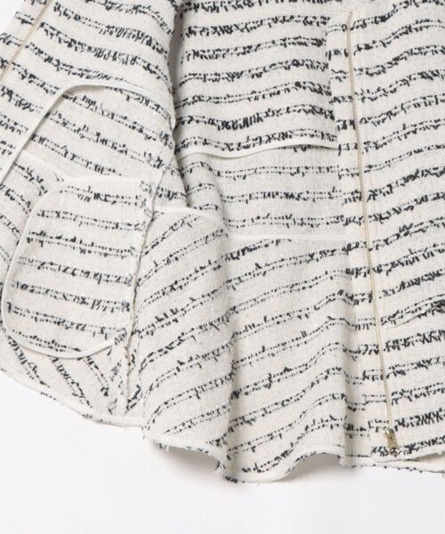 Jines(ジネス)の「ツィードフリルベスト(ベスト・レディース・ホワイト・38)」の19枚目の写真