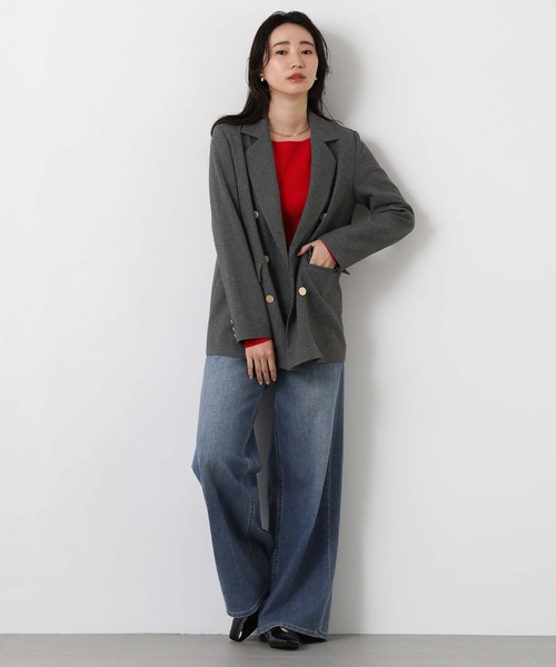 Gready Brilliant（グレディブリリアン）の「金釦ダブルテーラードジャケット（テーラードジャケット・レディース・ネイビー/グレー・FREE）」の20枚目の写真