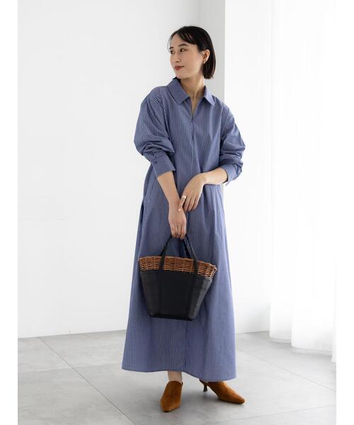 Te chichi（テチチ）の「サイドホックフロントジップワンピース（ワンピース・レディース・ネイビー/サックスブルー/ブルー・F）」の19枚目の写真