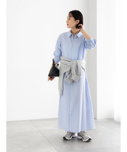 Te chichi（テチチ）の「サイドホックフロントジップワンピース（ワンピース・レディース・ネイビー/サックスブルー/ブルー・F）」の20枚目の写真