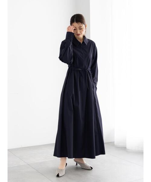 Te chichi（テチチ）の「サイドホックフロントジップワンピース（ワンピース・レディース・ネイビー/サックスブルー/ブルー・F）」の4枚目の写真