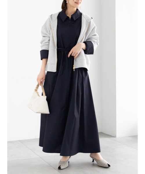 Te chichi（テチチ）の「サイドホックフロントジップワンピース（ワンピース・レディース・ネイビー/サックスブルー/ブルー・F）」の2枚目の写真