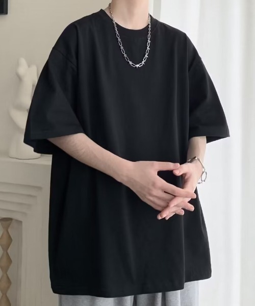 SHIBUYA Zy.(シブヤジー)の「ASPHALT BASICオーバーサイズTシャツ(Tシャツ/カットソー・メンズ・ホワイト/レッド/ブラック・M/L/XL)」の6枚目の写真