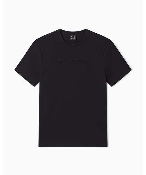 ARMANI EXCHANGE(アルマーニエクスチェンジ)の「【A|X アルマーニ エクスチェンジ】エンボスロゴ 半袖クルーネックTシャツ/SLIM(Tシャツ/カットソー・メンズ・ブラック・XX-LARGE/X-SMALL/X-LARGE/SMALL/MEDIUM/LARGE)」の4枚目の写真
